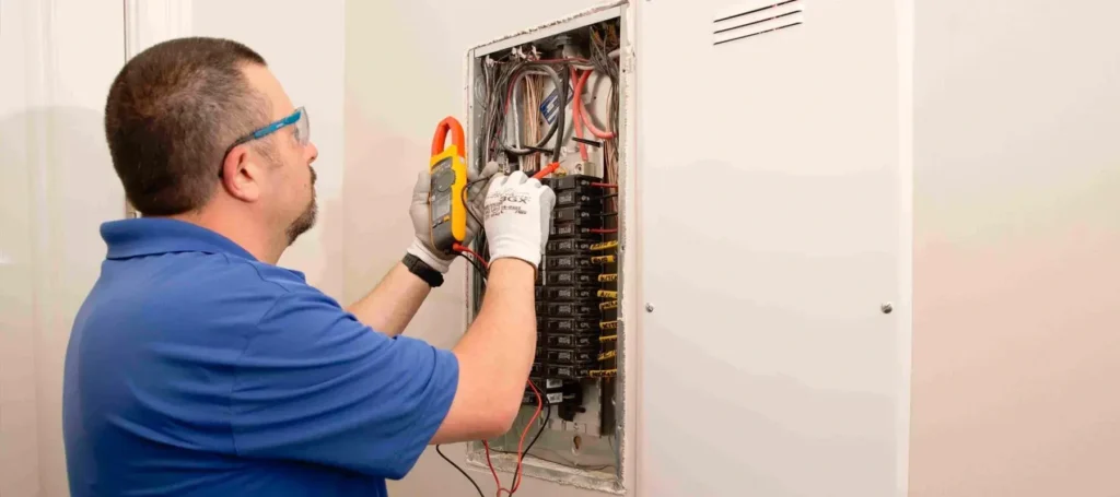 Technician inspecting a noisy freezer in Philadelphia
