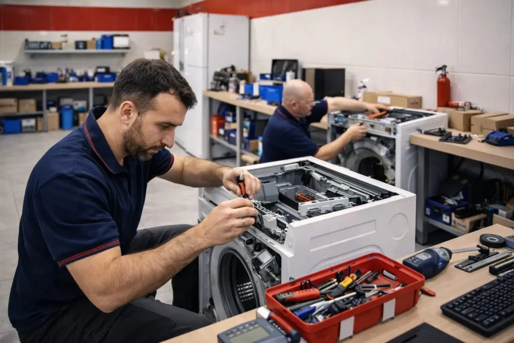 Technician providing reliable appliance fixes in Philadelphia PA